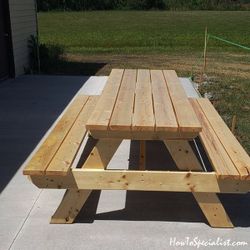 8ft picnic table always indoors
