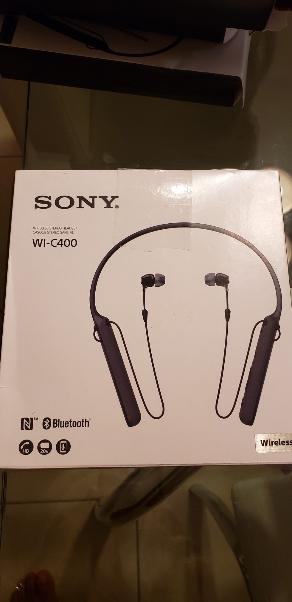 Sony bluetooth NFC wireless headphones 20HR
