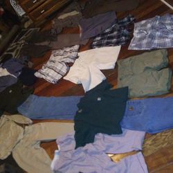 Mens Lot All For One Price.$60 Jeans Shorts Waist Size 36 Shirts And Tshirts Lg And Xl