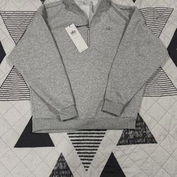 Alo yoga grey quarter zip