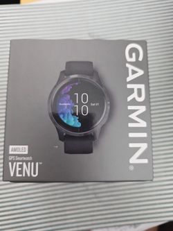 Garmin venu black with slate hardware