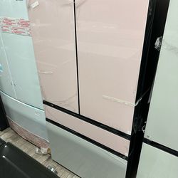 Samsung Bespoke 2024 pink and white panel French door fridge new with warranty