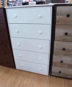 Jumbo Dresser 5 Drawers Compress Wood 🪵