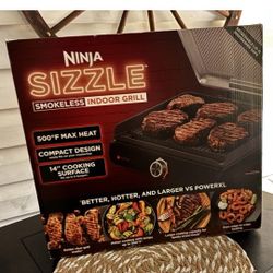 Ninja Sizzle Indoor Smokeless Grill BRAND NEW IN BOX 