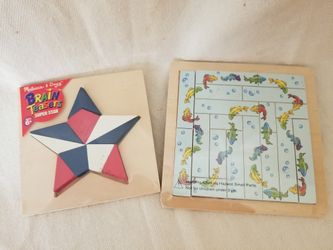 2 Wooden Children's Puzzles
