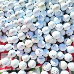 50 White Golf Balls 