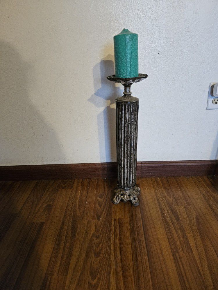 Vintage Pillar Candle Holder