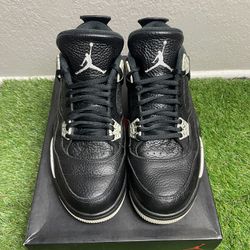 Nike Air Jordan 4 IV Retro LS 314254-003 Oreo Black Tech White Men’s Size 8.5