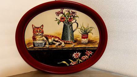 1995 Campbell's Soup 'Cat On The Porch' Limited Edition Metal Tray