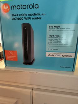 Brand New Motorola Combination Modem And Router.
