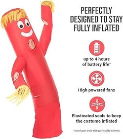 Giant Inflatable Wavy Arm Guy Adult Costume 