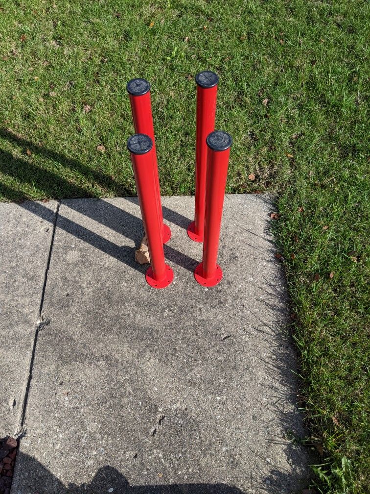 Available! Black IKEA Table with 4 Red Legs ($20 or best offer)