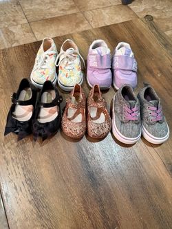 Toddler Girl Shoes Lot of 5 Pairs