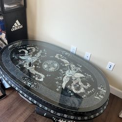 Beautiful glass top coffee table