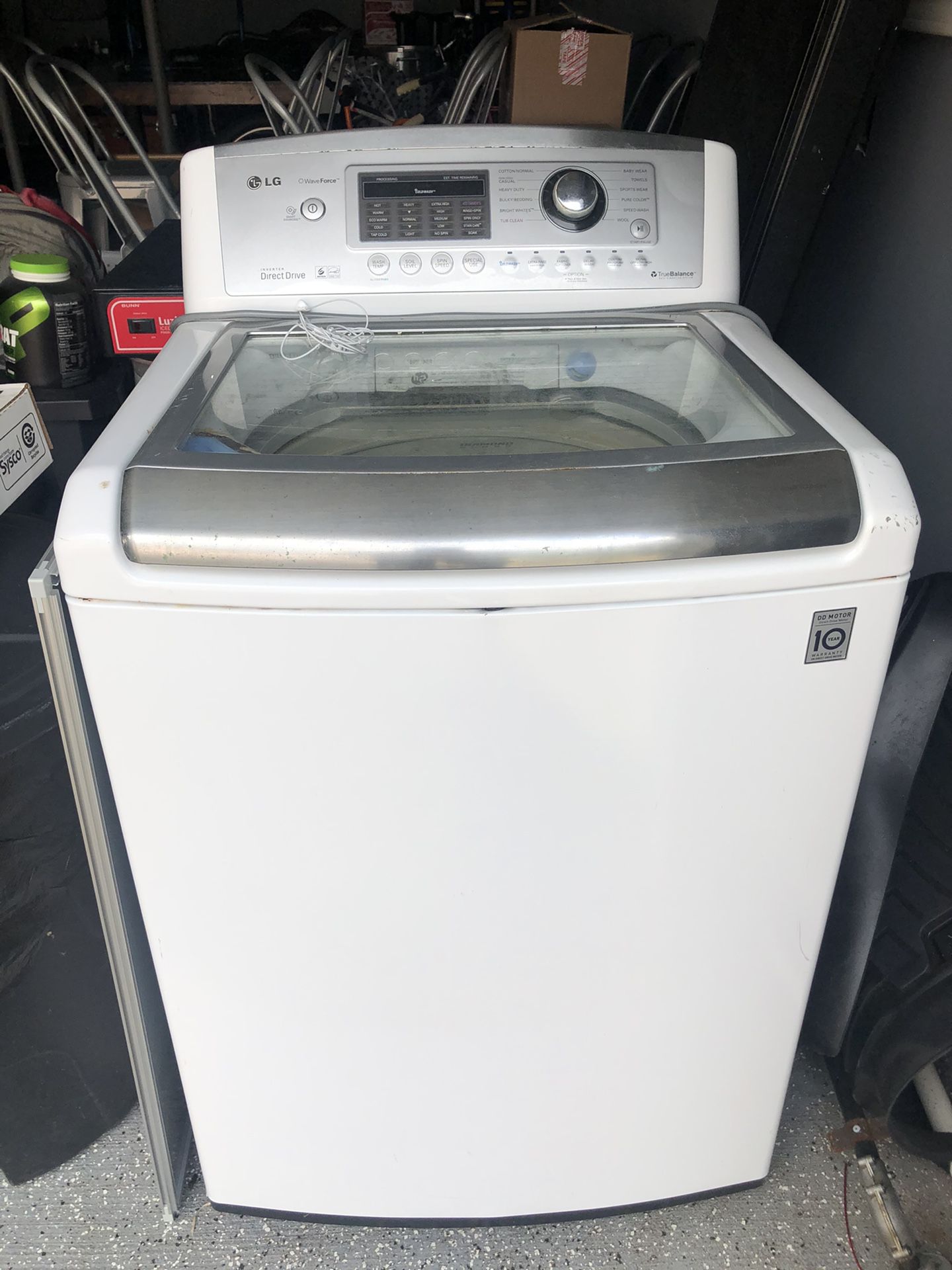 Used LG WT5070CW washing machine. Pick up only.