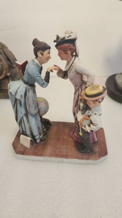 N. Peoria Vintage Norman Rockwell Saturday evening post the first day of  school figure  Porcelain  please read description for pick up location optio