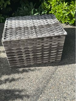 Woven Storage Basket with Lids