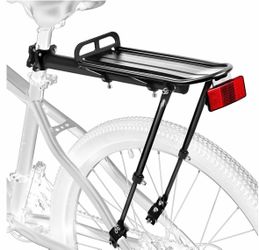 Brand New Rear Bike Rack,Bike Cargo Rack,Aluminum Alloy,Large Size Reflective,Retractable,Universal