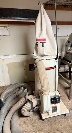 JET Dust Collector with Collection Bag and tubing connectors