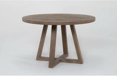 Used Natural Brown  48" Round  Dining Table