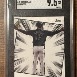 Roki Sasaki 2022 Topps NPB Animated Future MLB Star SGC 9.5 Mint