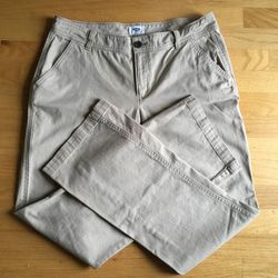 Womens Old Navy Khaki Pants Size 10 Standard 98% Cotton 2% Spandex