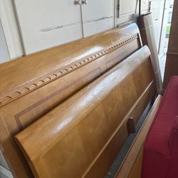 CA King Sleigh Bed Frame (Headboard + Footboard + Side Rails) - $100 OBO