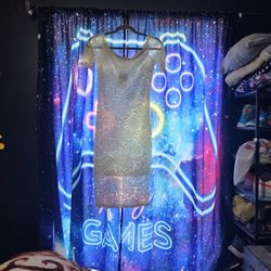 L-New Long Flower Lace Dress 