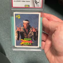 1990 Classic Wwf Number 14 Superfly Jimmy Snuka In An 8+ Slab Beautiful Card