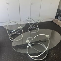Three Glass Tables 