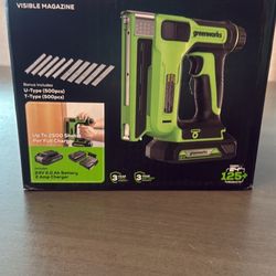 3/8 Crown Stapler Brand New  Cordless Rechargeable