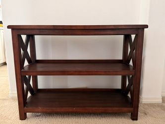 World Market wooden bookshelf