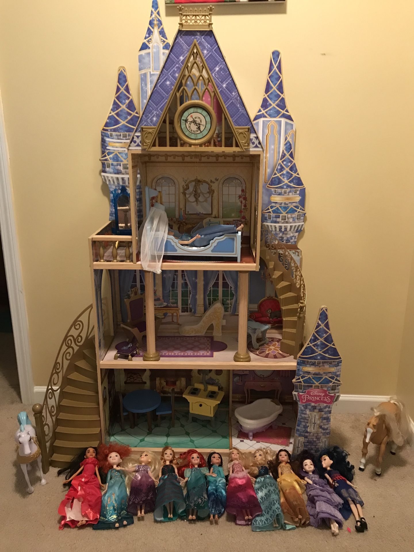 Disney Princess Castle with Disney Barbie's