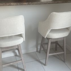 Set Of 2 Wood Counter stool 