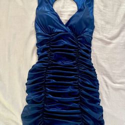 Papaya Party Dress Scrunched Slim Fitting Size S/M