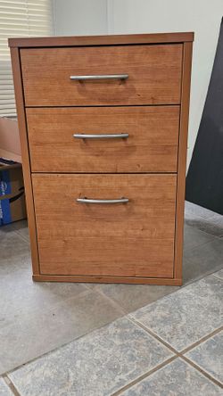 3 Drawer filing cabinet- Wood