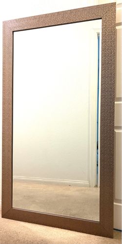 LARGE SIZE MIRROR 37 INCHES BY 67 INCHES NO DAMAGE GREAT CLEAN CONDITION ASKING $40.