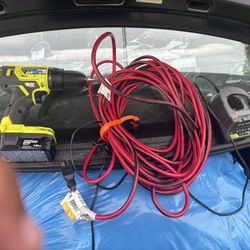 Ryobi Drill , Charger, New Extensión , 