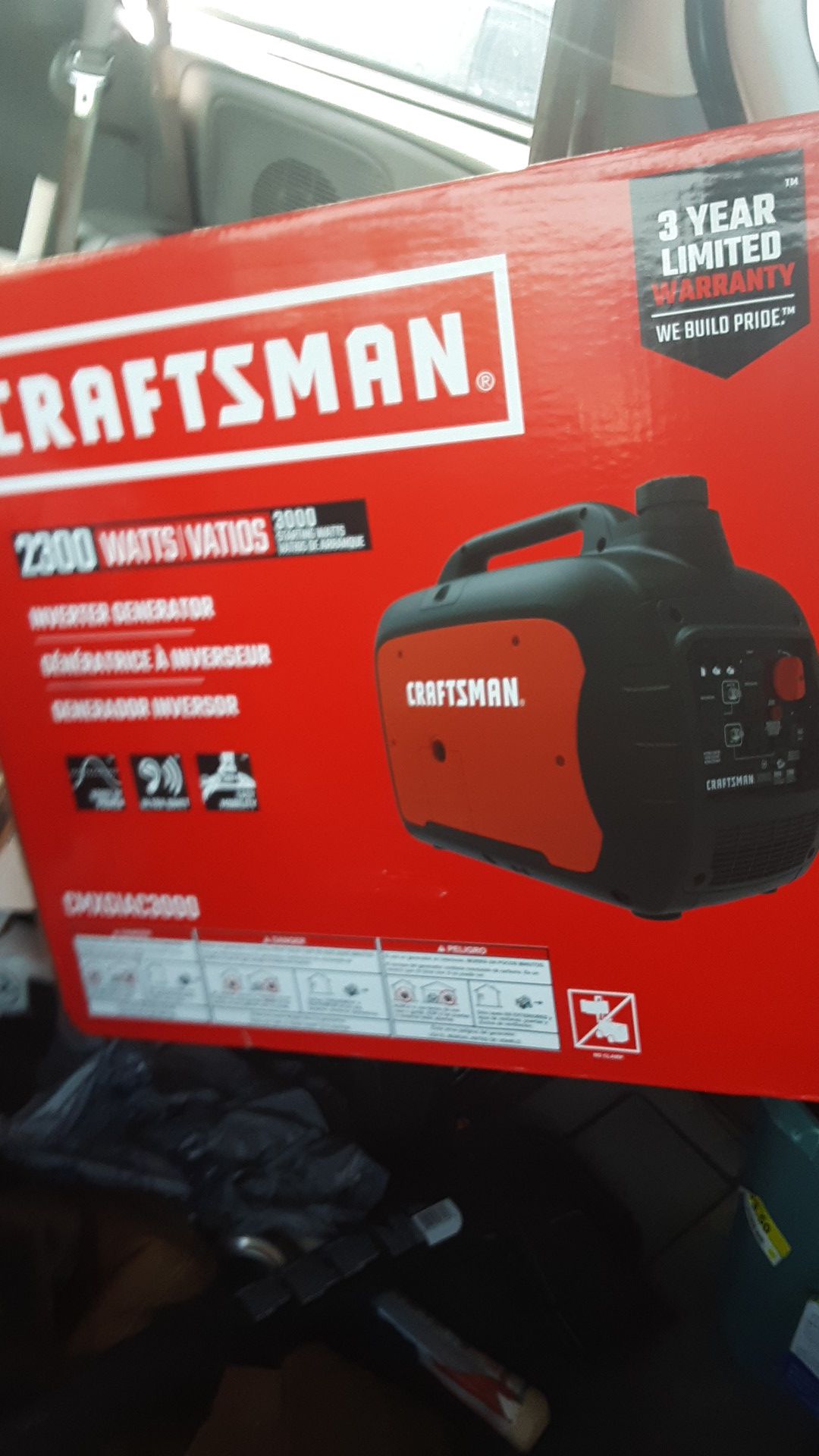 Craftsman 2300 watt inverter generator brand new in the box