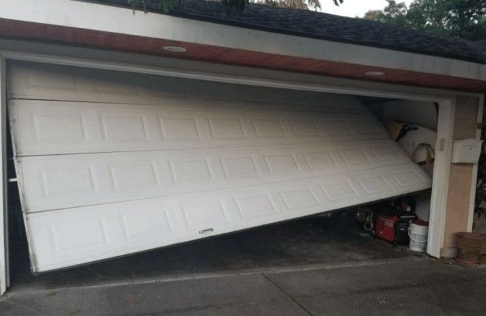 Garage Door Off Tracks