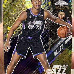 2025-26 Topps Chrome - Go Time Ace Bailey #GT-20 Yellow Refractor /275 (RC)