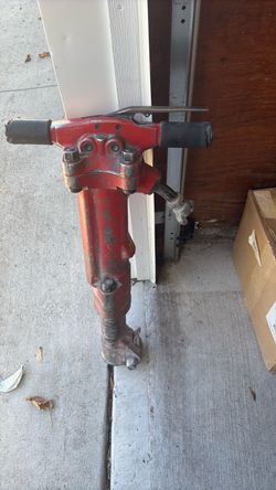 Red Pneumatic Jackhammer / Demolition Hammer