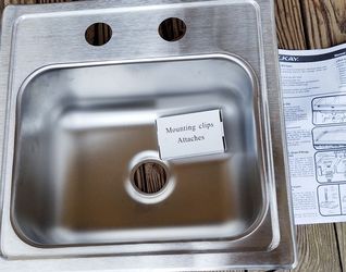 Crosstown 20 Gauge Stainless Steel 15 in. 2-Hole Dual Mount Bar Sink