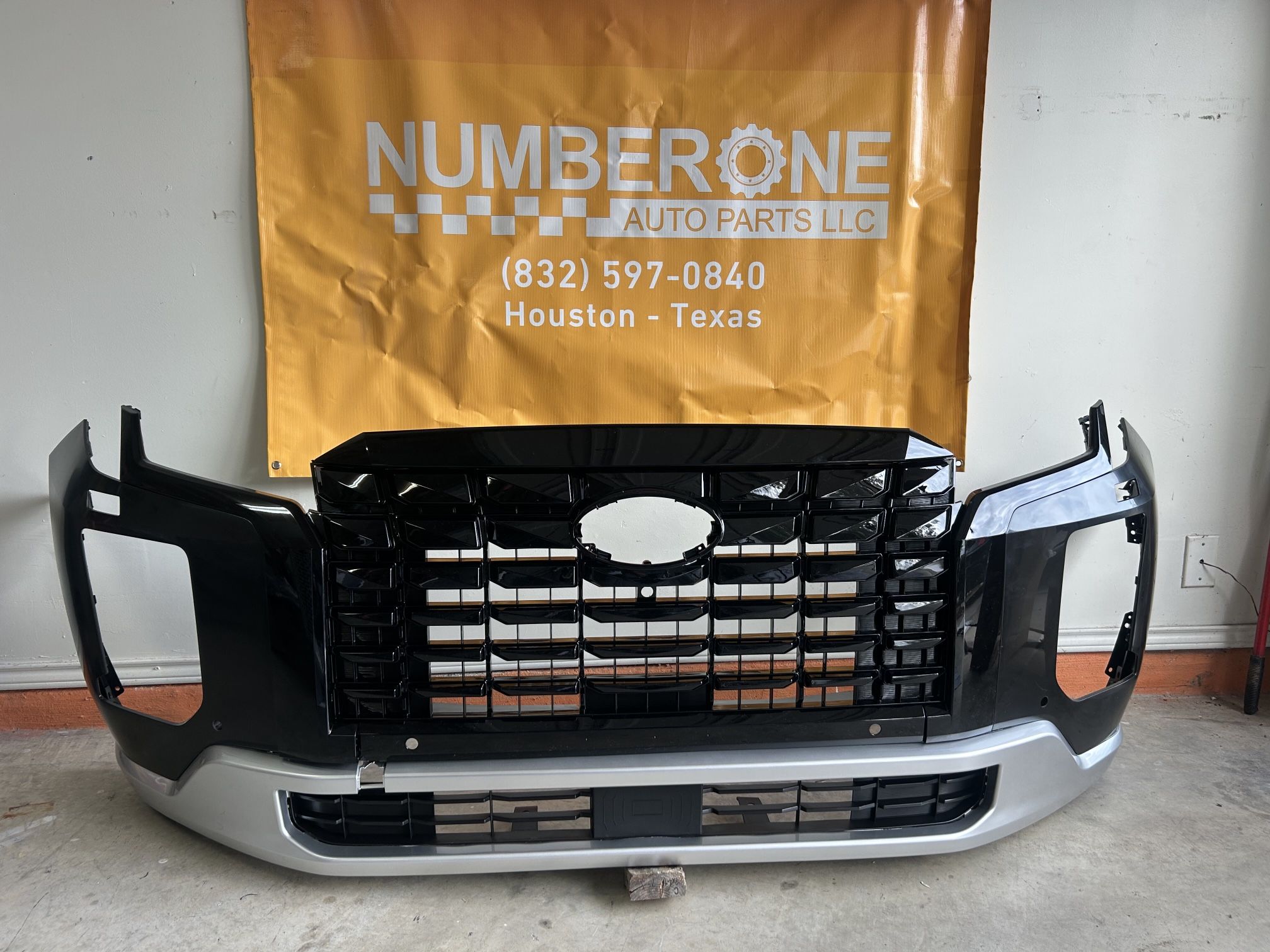 For 2023-2025 Hyundai Palisade Complete Front Bumper Black 10055 Belknap Rd, Sugar Land, TX 77498 832**597**0840