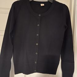 Girls Black Cardigan Size L By Harper Canyon