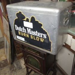 Aluminum Family Size Cooler. Dutch Masters Cigars / Sohio Advertising