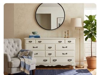 White Wood Dresser very heavy beautiful vintage