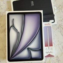 Apple iPad Air 11 (M2 Chip / 2024 Newest) 128GB Sealed New with Apple Case and Stylus Pen