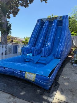 Large Inflatable Dual Lane Water Slide