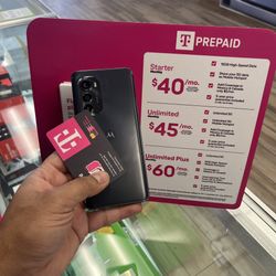Moto Edge 2022 5G T-Mobile + 1 Month Unlimited Data Plan